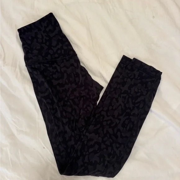 Lululemon black align leggings - Formation Camo Deep Coal Multi - 25” - SIZE 2 - Picture 2 of 6